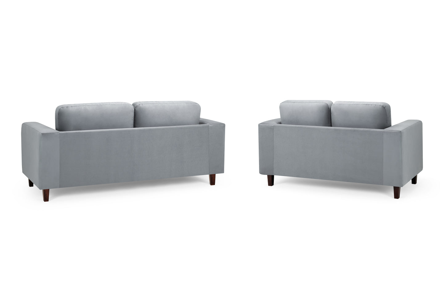 Box Sofa Grey Fabric