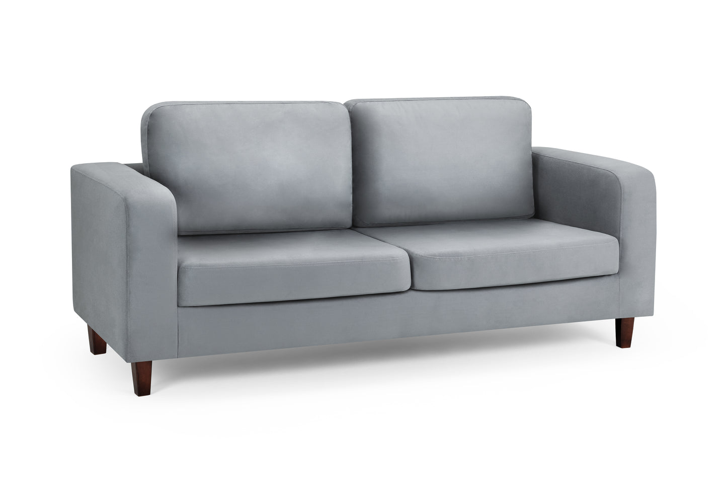 Box Sofa Grey Fabric