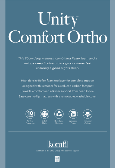 Komfi Unity Comfort Ortho 20cm Mattress