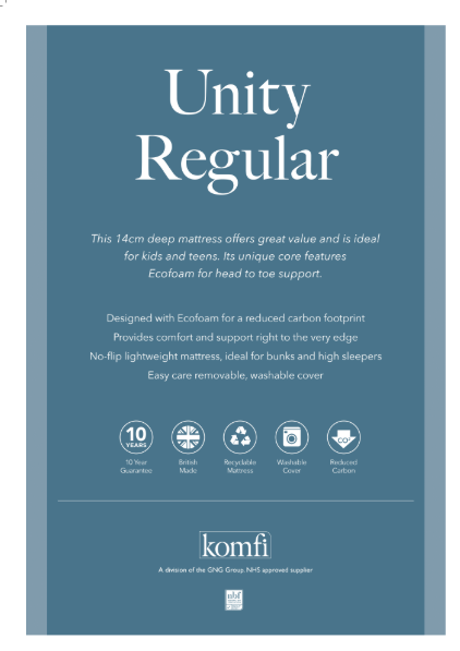 Komfi Unity Regular 14cm Mattress