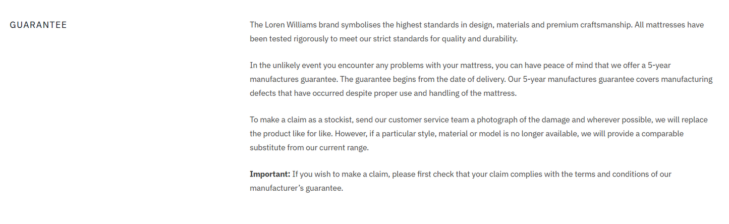 Slimline Pocket Loren Williams Mattress