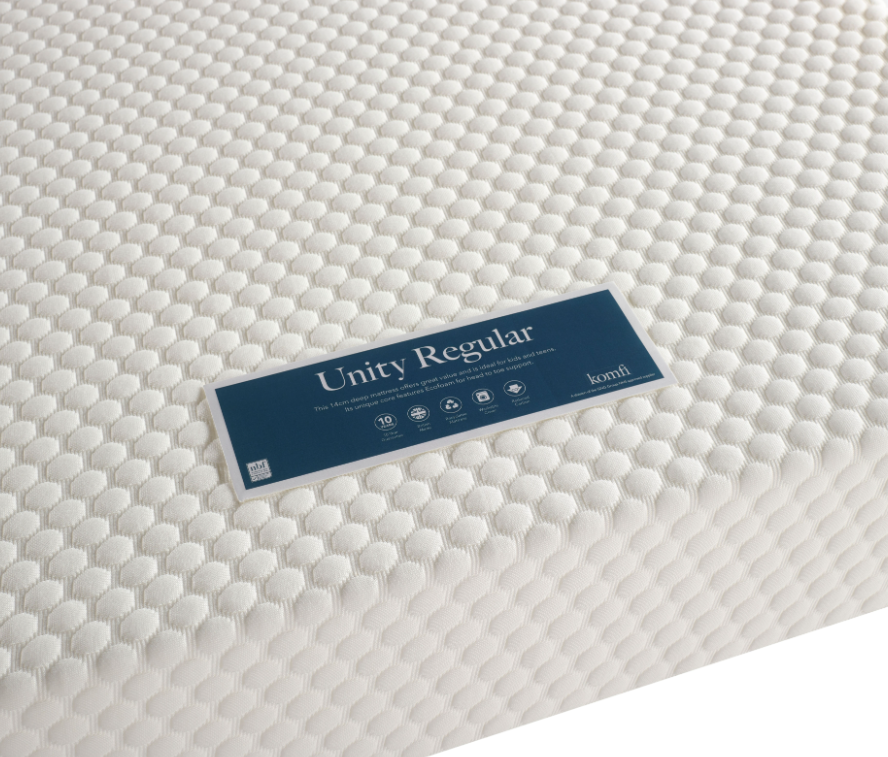 Komfi Unity Regular 14cm Mattress label view