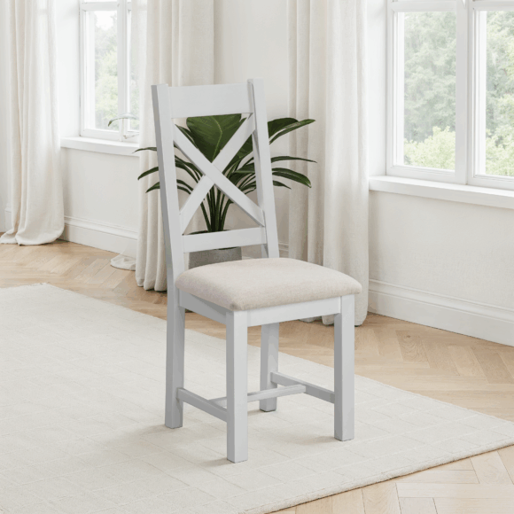 Windsor Cross Back Chair (Box of 2) Pebble Grey/Oat Fabric – My Store