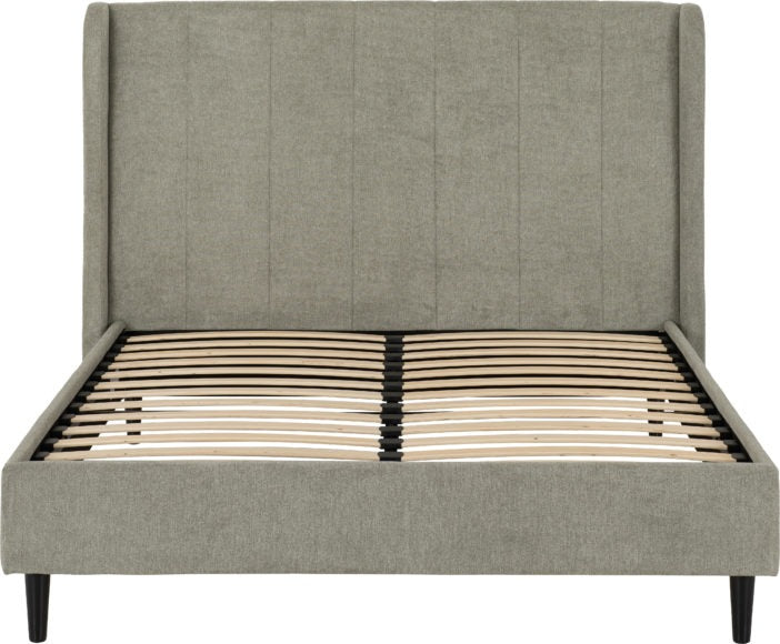 Amelia 4'6" Bed Dark Grey Fabric