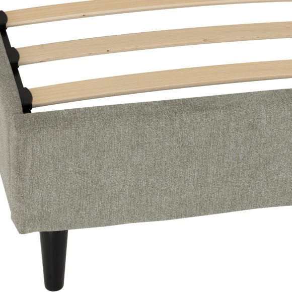 Amelia 4'6" Bed Dark Grey Fabric
