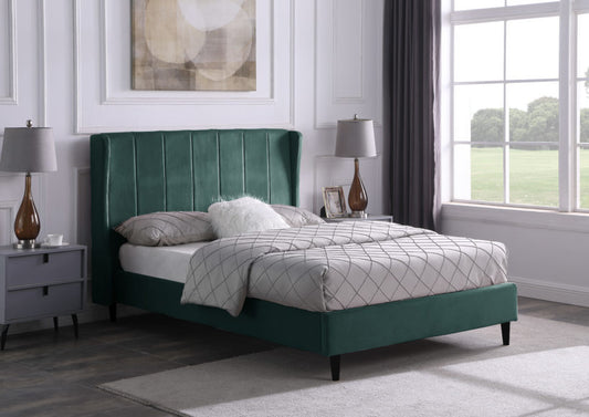 Amelia Plus 5' Storage Bed Dark Grey Fabric