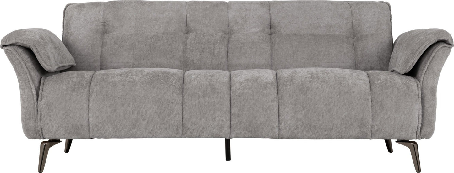 Amalfi 3 Seater Sofa Grey Fabric