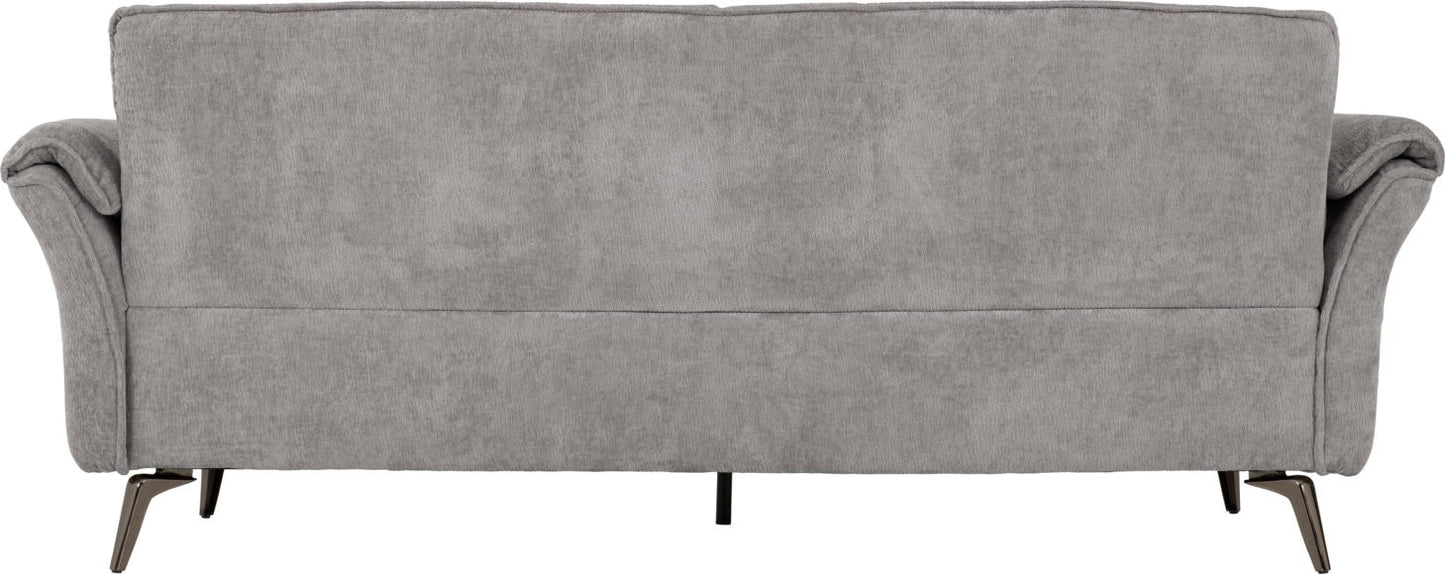 Amalfi 3 Seater Sofa Grey Fabric
