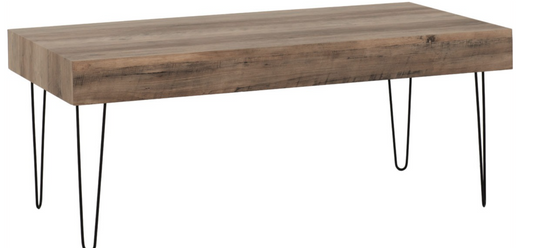 Troy Coffee Table Medium Oak Effect/Black