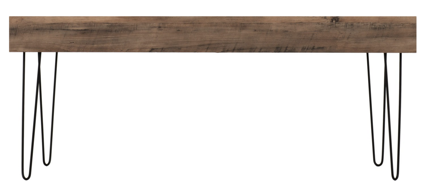 Troy Coffee Table Medium Oak Effect/Black