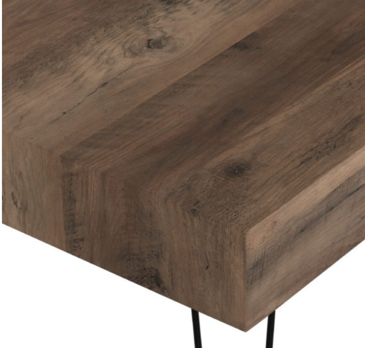 Troy Coffee Table Medium Oak Effect/Black
