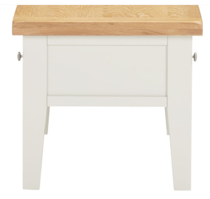 Windsor 2 Drawer Coffee Table Ivory/Oak