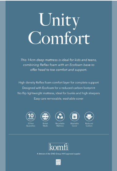 Komfi Unity Comfort 14cm Mattress