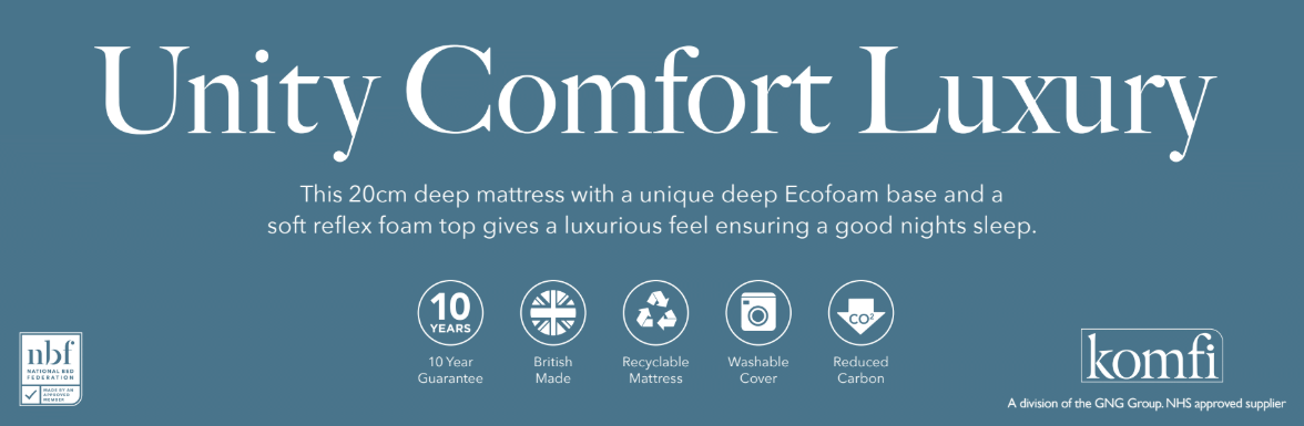 Komfi Unity Comfort Luxury 20cm Mattress
