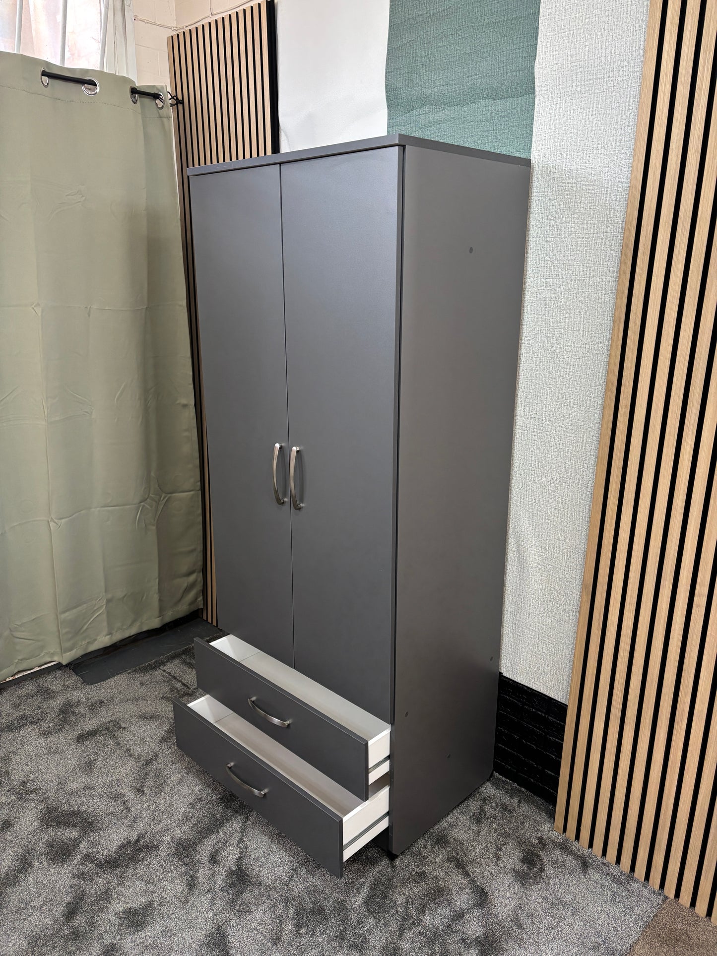 2 Drawer 30" Gents Wardrobe