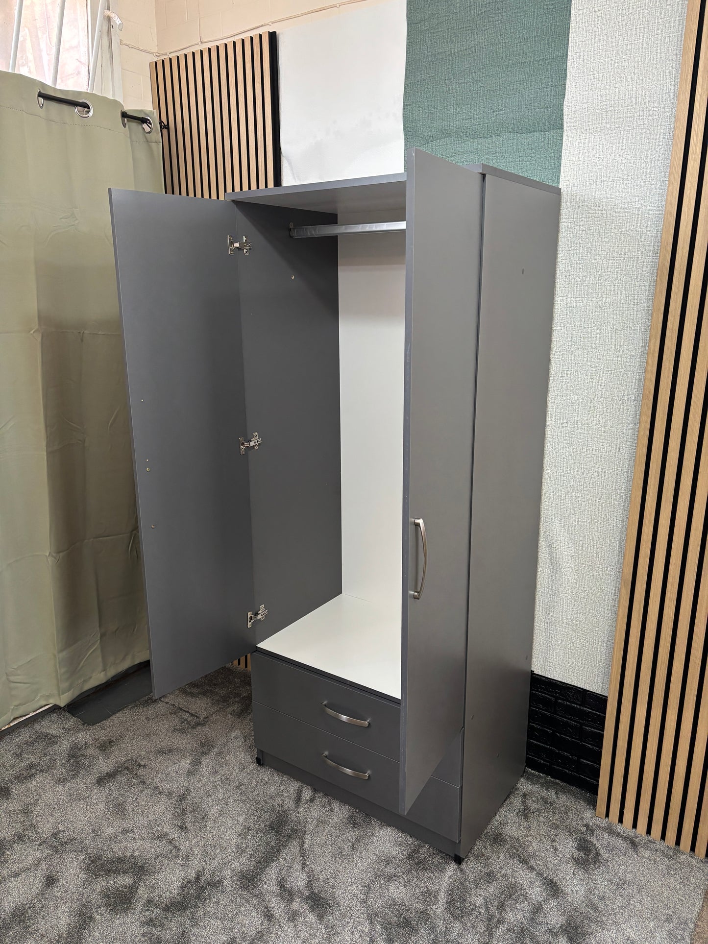 2 Drawer 30" Gents Wardrobe