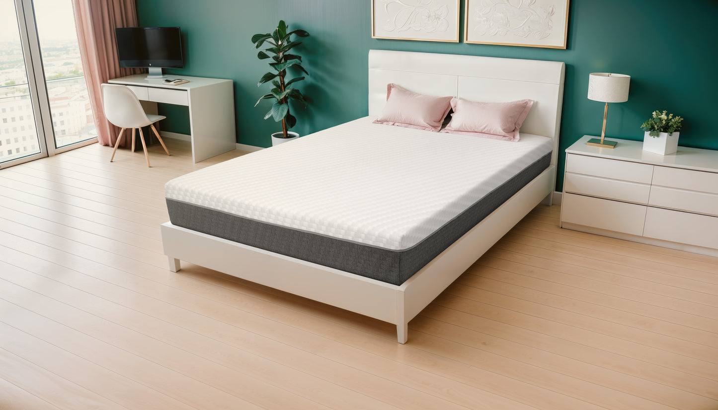 Breasley Uno Invigorate Pocket 3800 Hybrid Mattress on bed