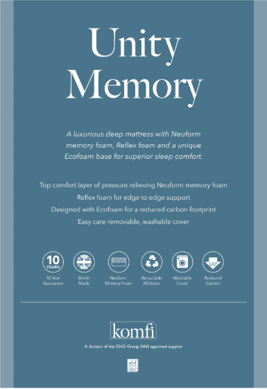 Komfi Unity Memory 19cm Mattress