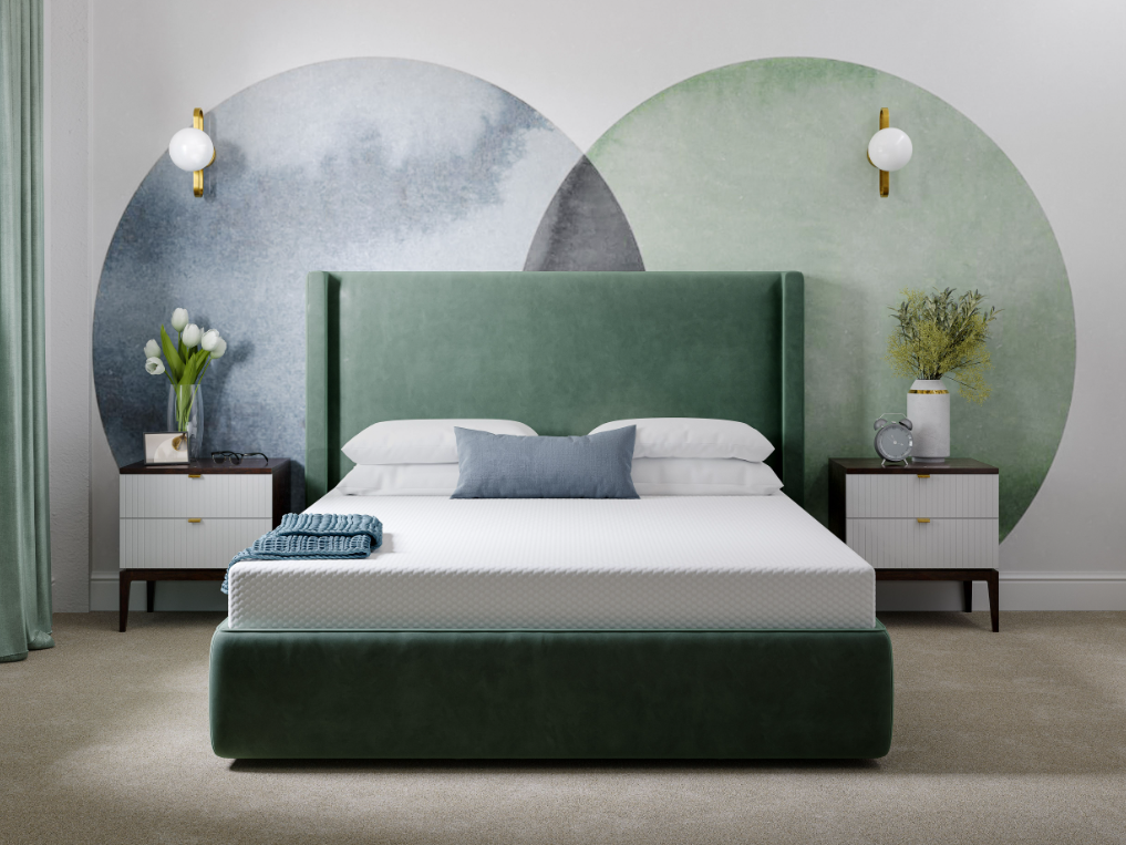 Komfi Unity Comfort Luxury 20cm Mattress bedframe front view