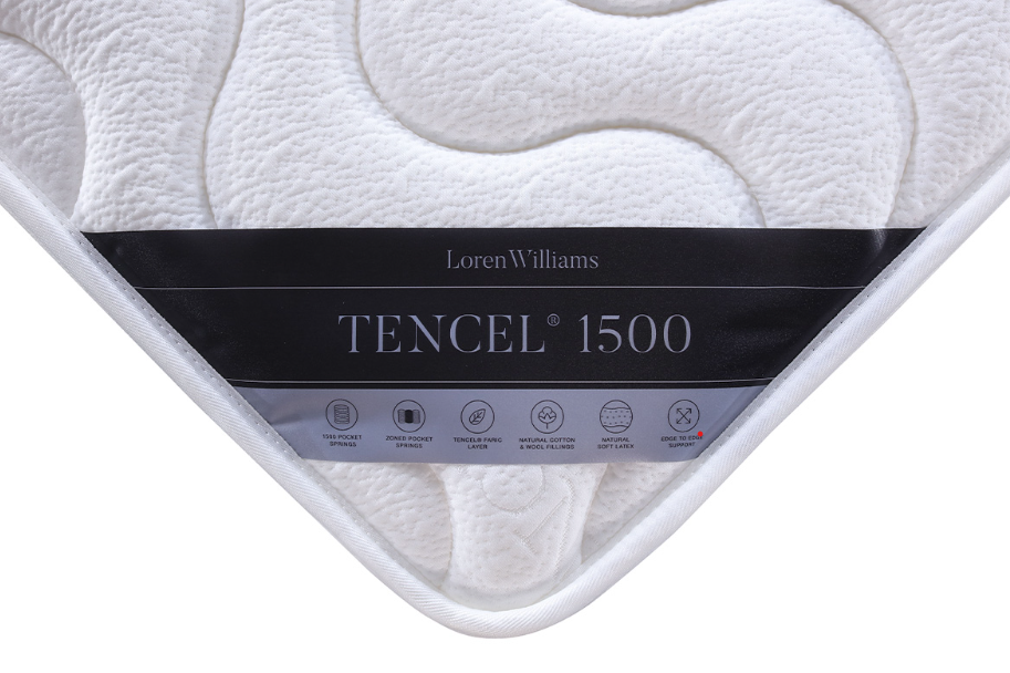 Loren Williams Tencel 1500 Mattress label view
