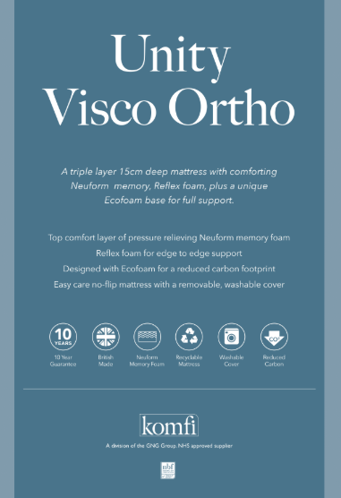 Komfi Unity Visco Ortho 15cm Mattress