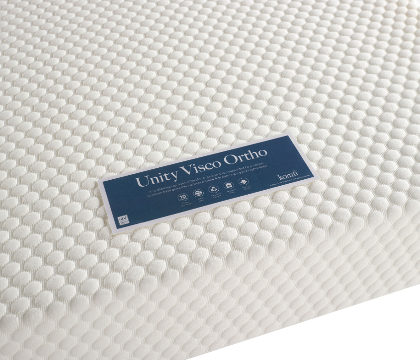 Komfi Unity Visco Ortho 15cm Mattress - Close up label